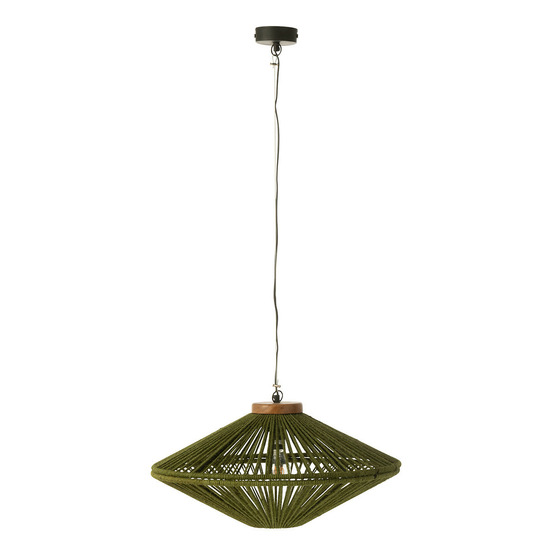 Lampe suspension en jute