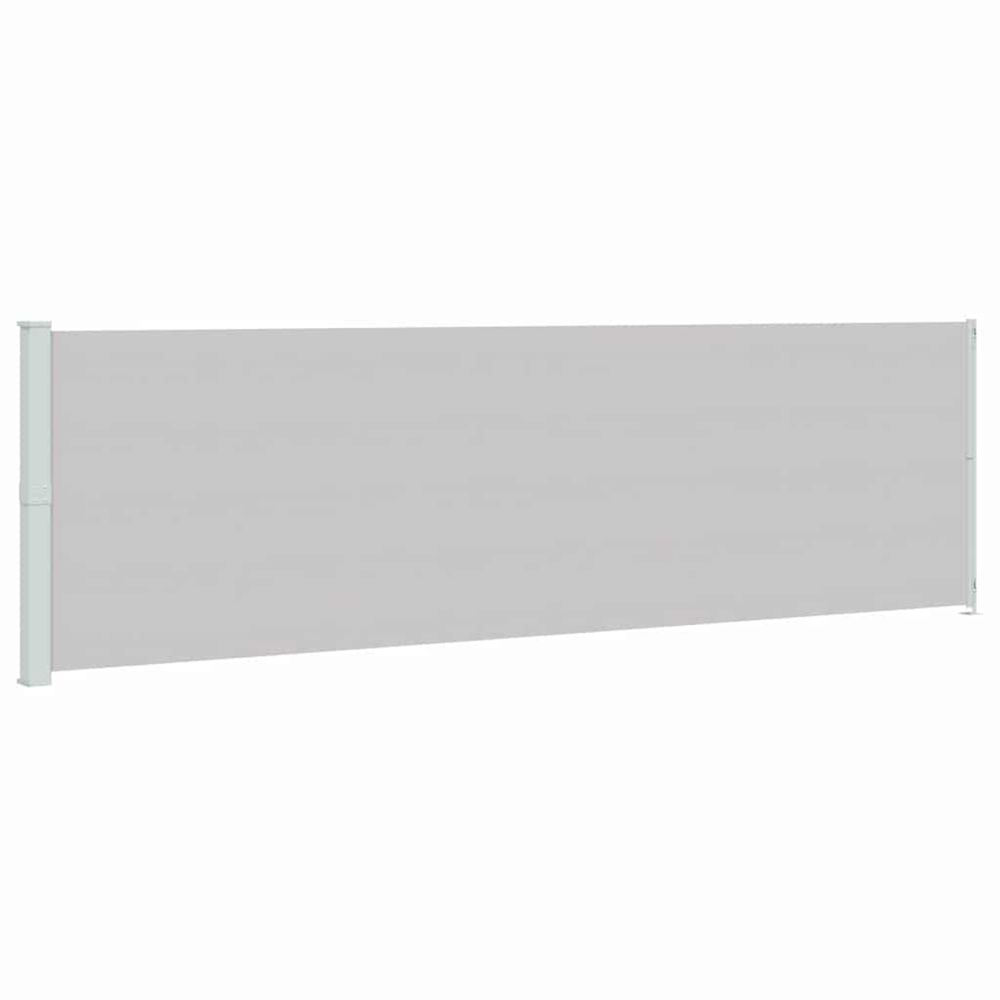 Auvent latéral rétractable de patio 180x614 cm gris