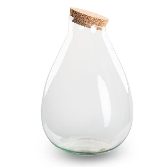 Bouteille pour terrarium drop xl - h 37 cm