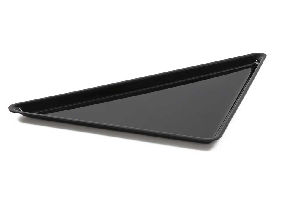 Plat plexi triangle - 565x400x17- noir - matériel chr pro
