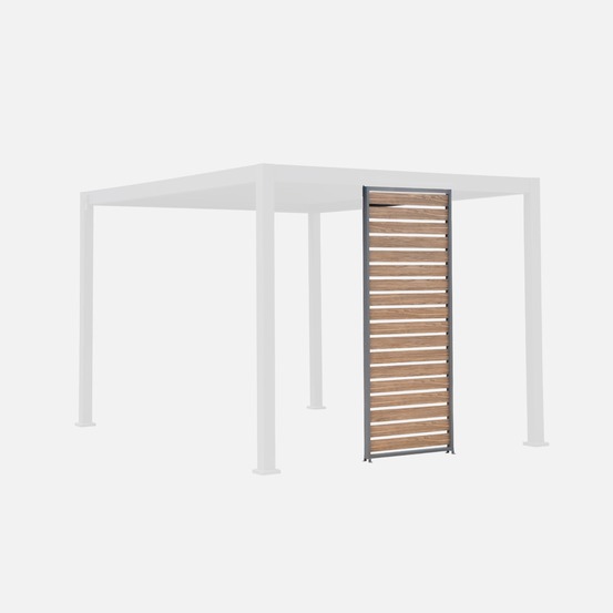 Persienne 100cm pour pergola bioclimatique aluminium 3x3 v2 / 3x4 / 3x6m triomphe