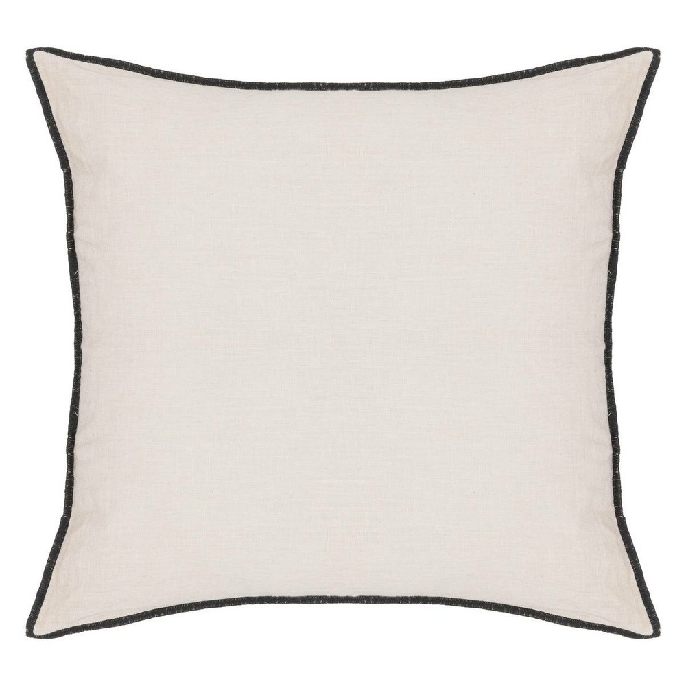 Coussin linah - coton - beige - 45x45 cm