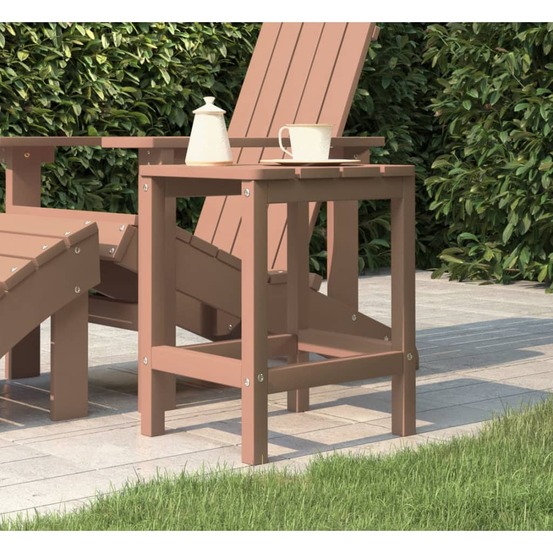 Table de jardin adirondack marron 38x38x46 cm pehd