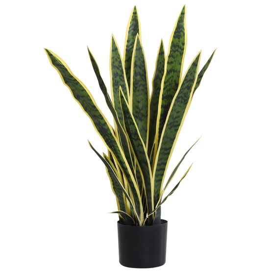 Plante artificielle sansevieria pe intérieur extérieur branches flexibles 77cm