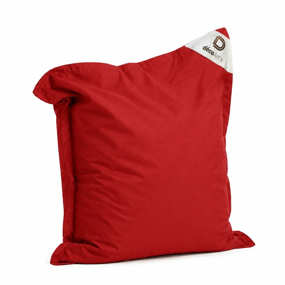 Housse pour pouf géant xl 120x80cm - rouge piment