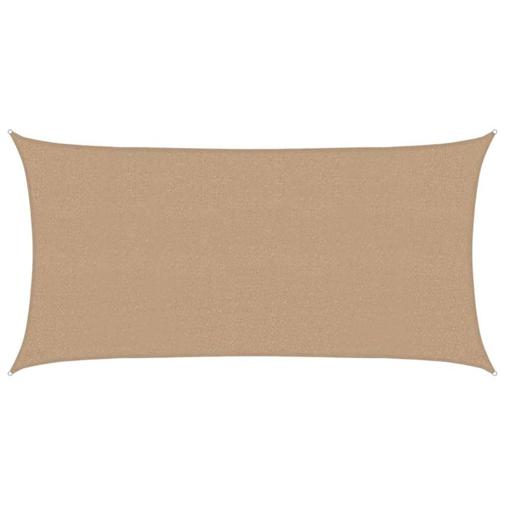 Voile d'ombrage 160 g/m² taupe 2,5x5 m pehd