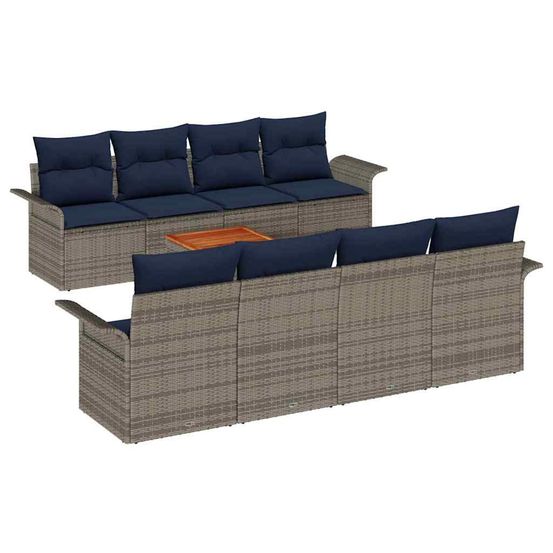 Ensemble de canapé de jardin 9 pc 8-nombre de places