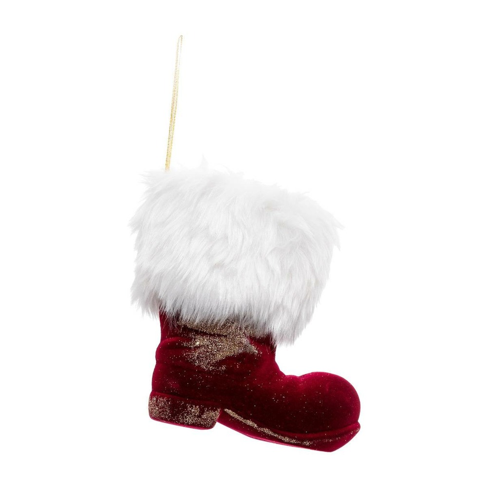 Sujet de noël botte père noël floque