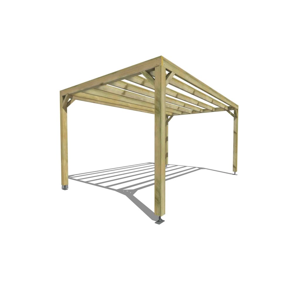 Pergola bois • 5m x 3m • indépendante • sens largeur • livraison comprise