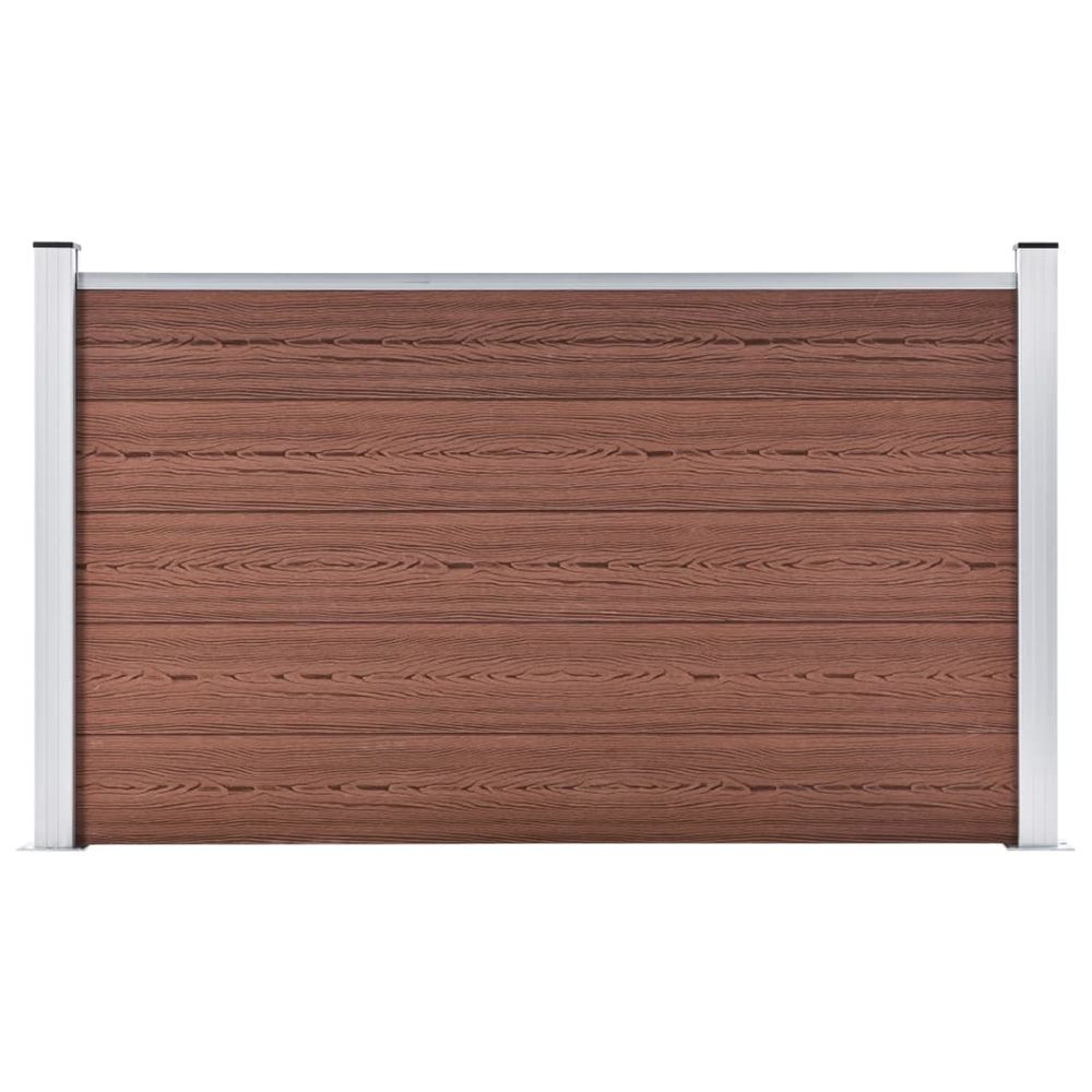 Clôture de jardin wpc 180x105 cm marron