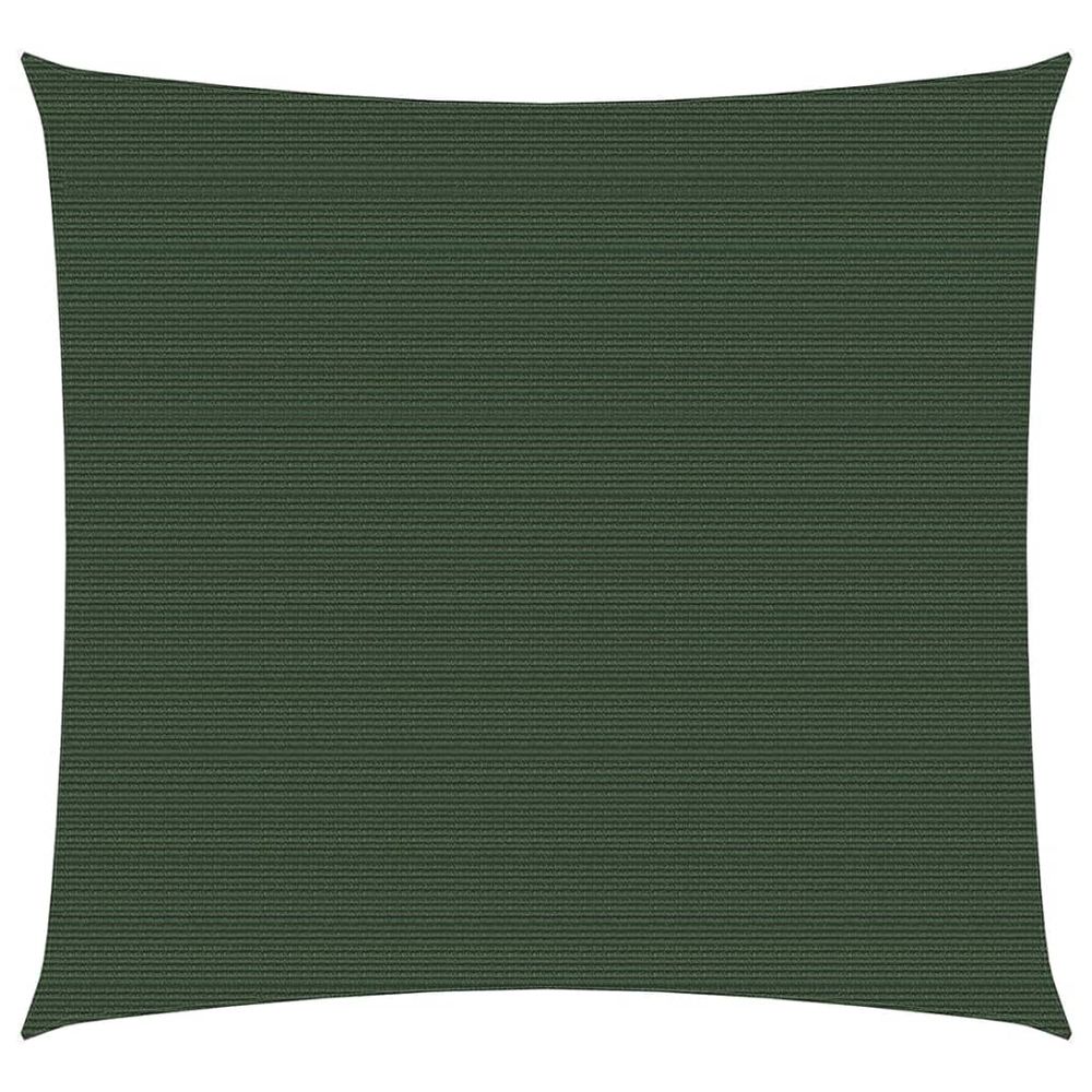 Voile toile d'ombrage parasol 160 g/m² pehd 4,5 x 4,5 m vert foncé