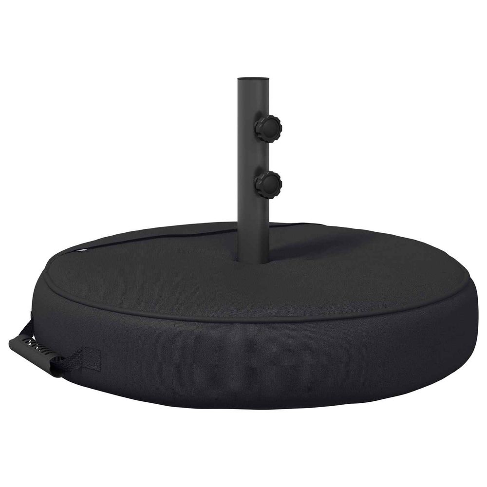Base de parasol de patio 60 x 60 cm acier noir