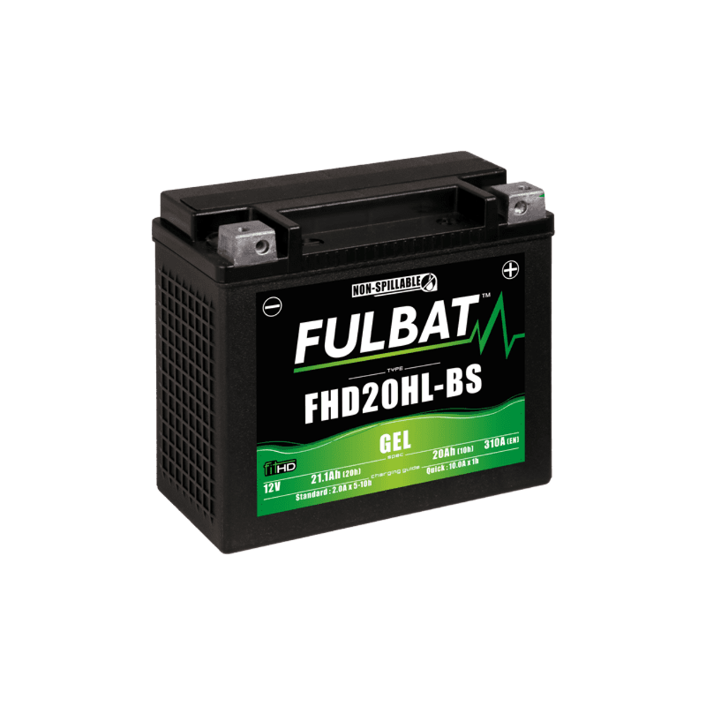 Batterie fulbat fhd20hl-bs gel 12 v pour harley davidson