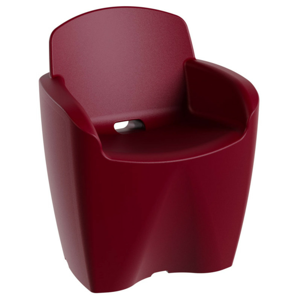 Fauteuil neoclub rouge grenat