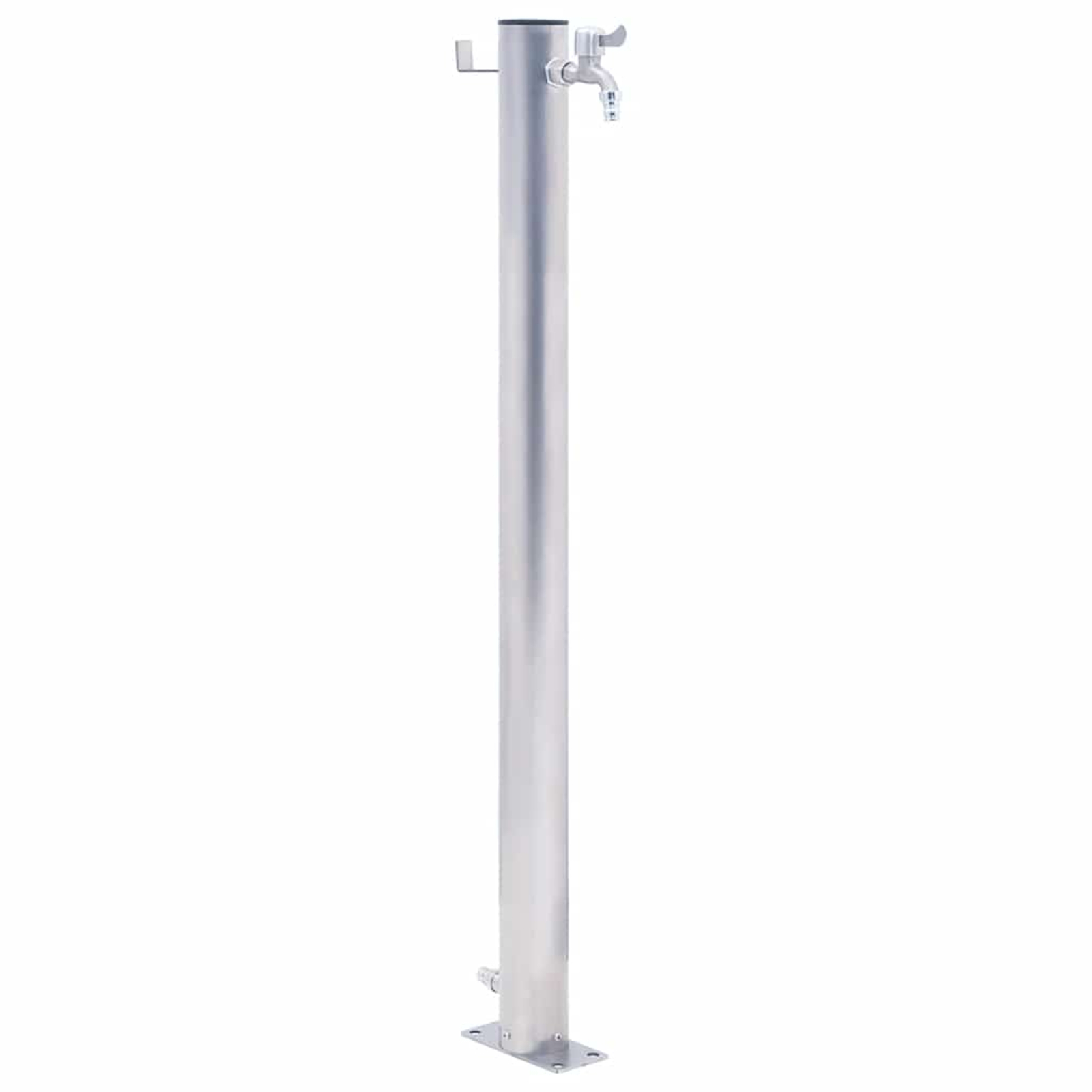 Colonne à eau de jardin 60 cm acier inoxydable rond