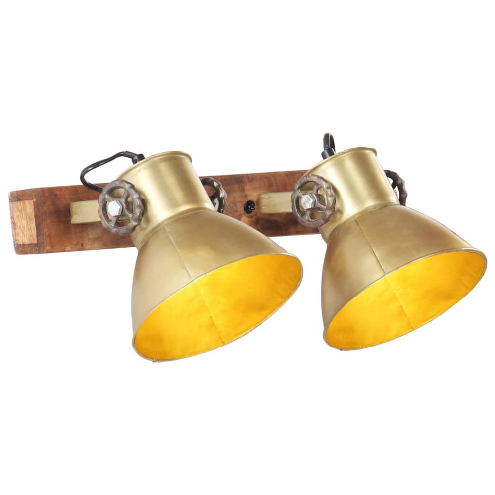 Lampe murale industrielle laiton 45x25 cm e27