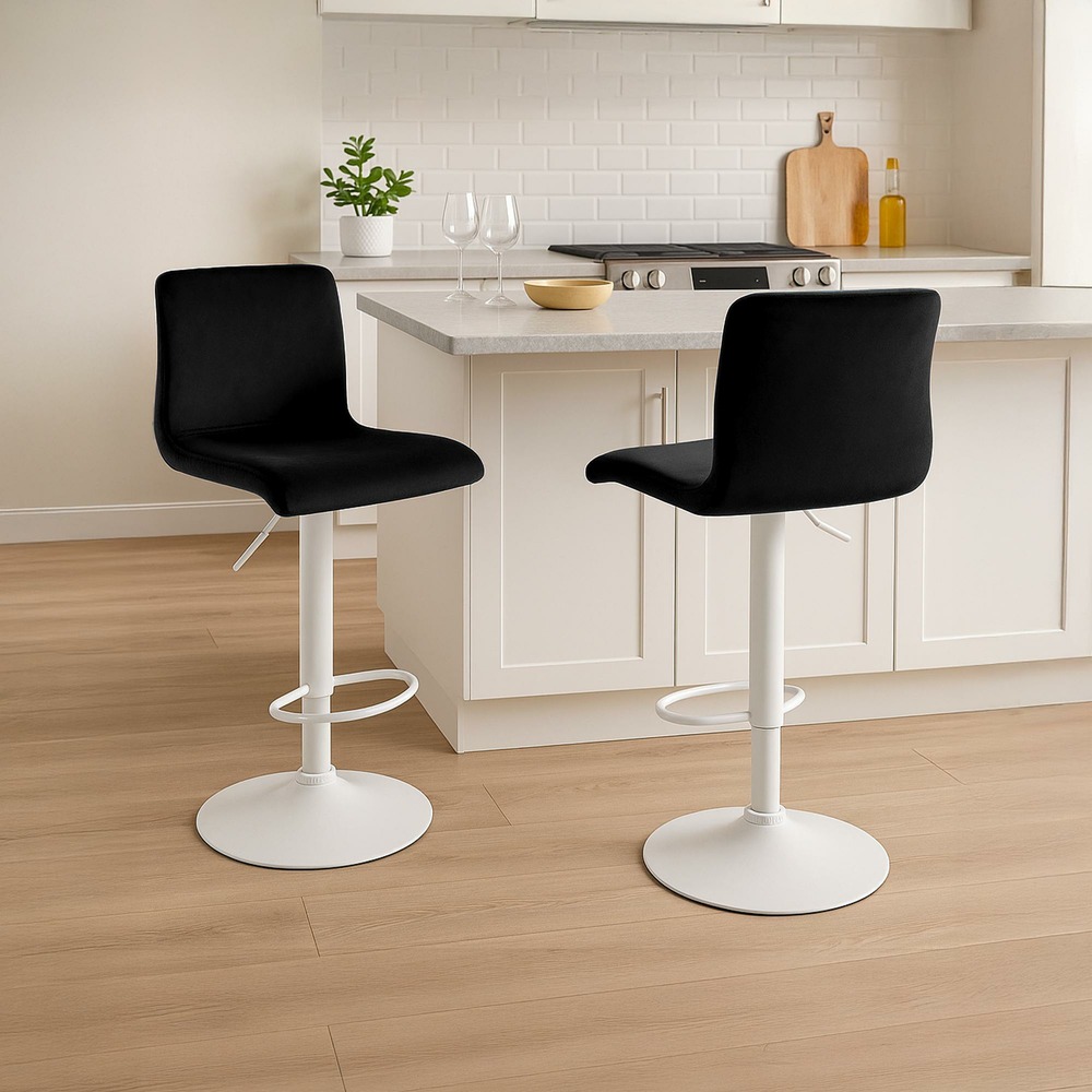 Tabouret de bar hoover velours w