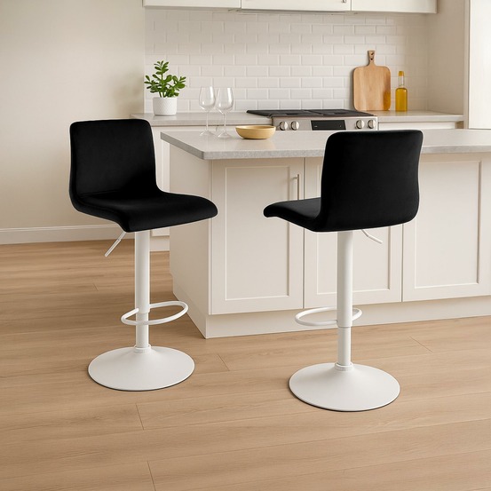 Tabouret de bar hoover velours w