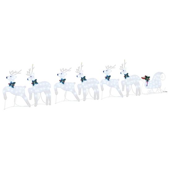 Rennes led 7 pc argenté 43 x 18 x 66 cm tissu