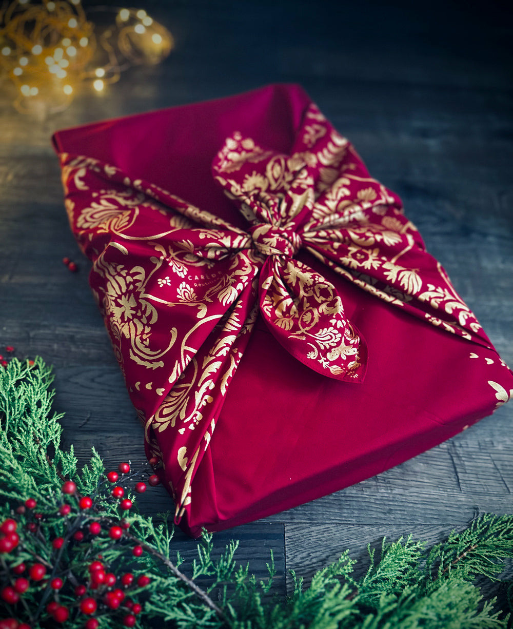 Coton recyclé furoshiki : l'ile mystérieuse (taillel)