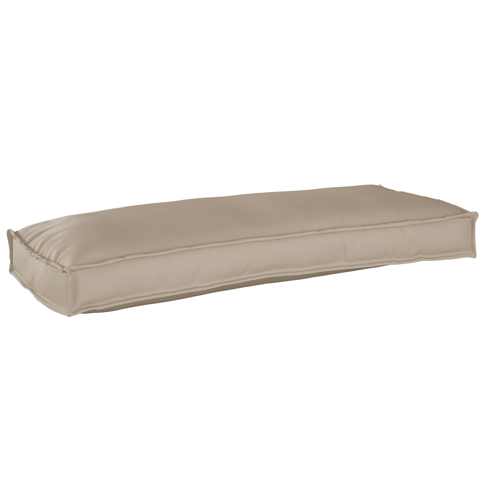 Coussin de palette pour banc taupe 100x40x8 cm en tissu oxford
