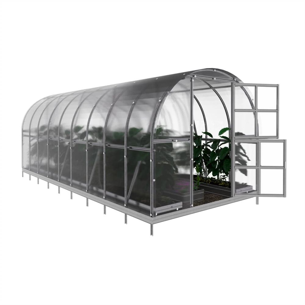 Serre en polycarbonate arch premium 18m² (3x6m), 6mm, pack 8 accessoires