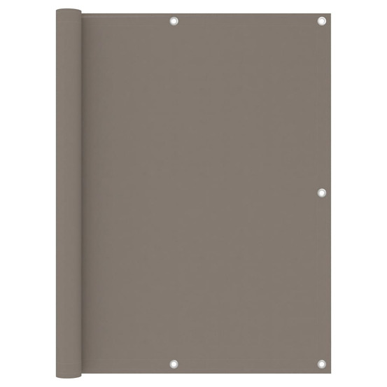 Écran de balcon taupe 120x300 cm tissu oxford