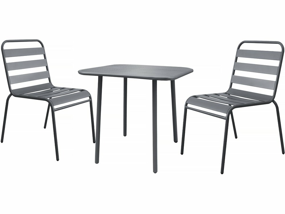 Salon de jardin repas en métal 