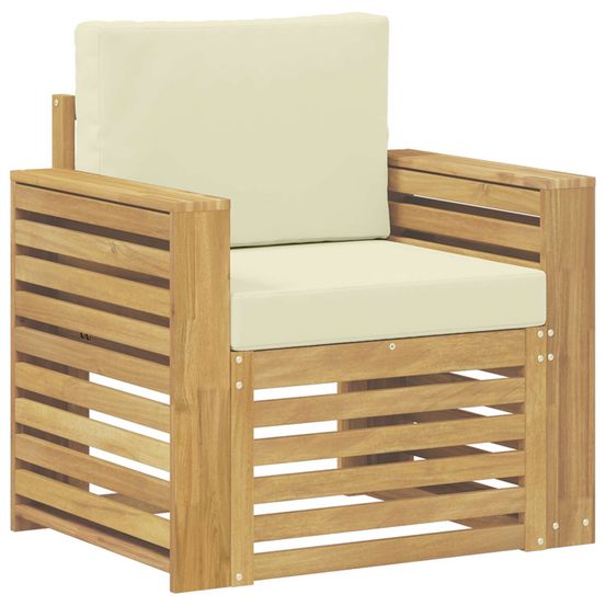 Ensemble de canapés d'extérieur polyester blanc