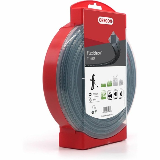 Fil débroussailleuse carré flexi-blade noir/gris ø2.5mm/53m oregon 111080e