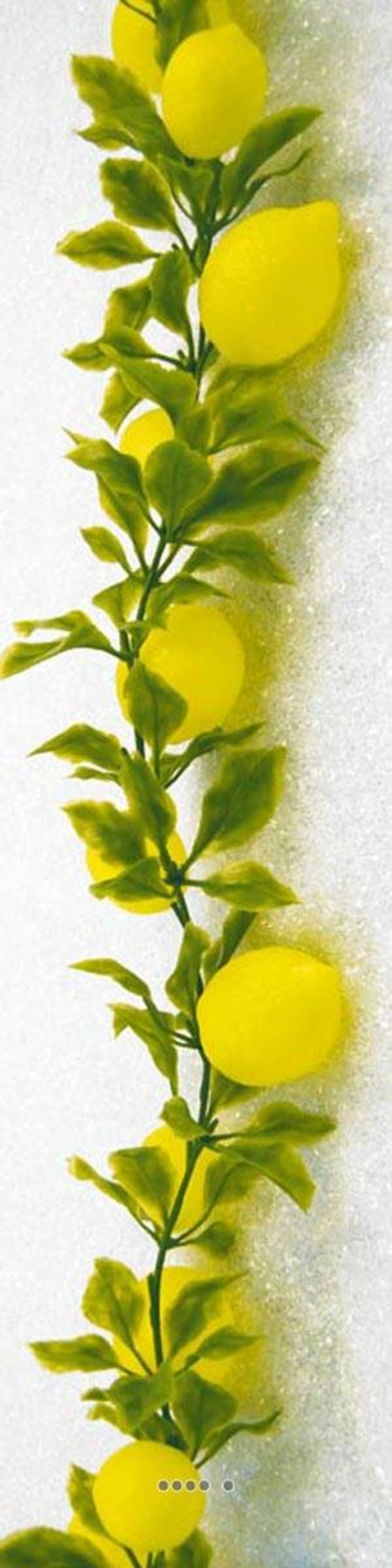 Guirlande de 20 citrons artificiels en plastique soufflé l 2 m