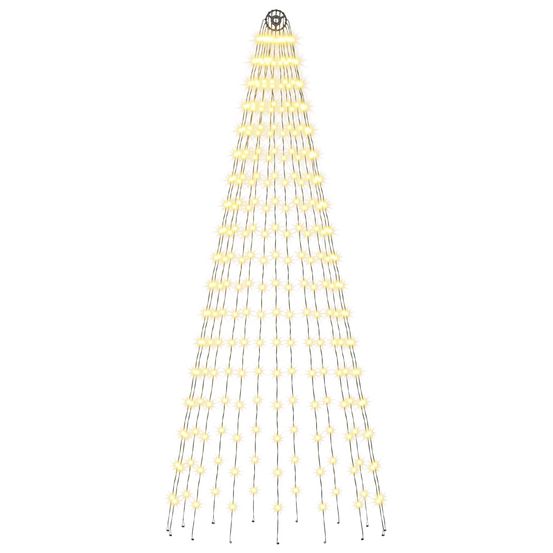 Lumières pour sapin de noël avec piquets 270 led blanc chaud et