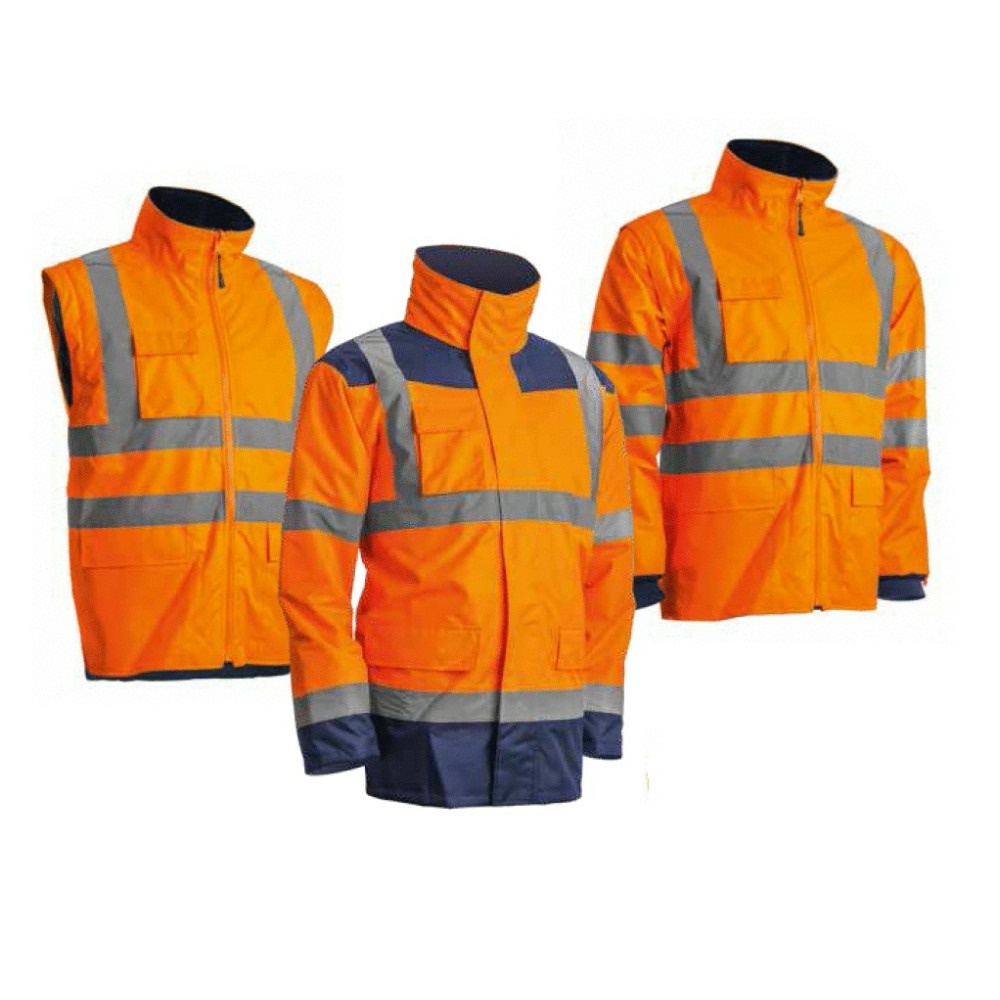 Veste kanata pu hi viz 3m orange fluo marine txl coverguard 7kanoxl