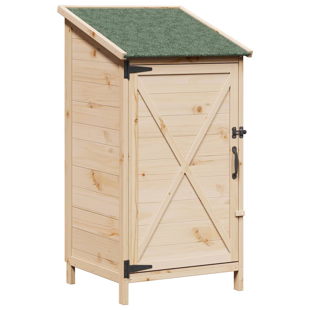 Abri de jardin naturel 59,5 x 56 x 113,5 cm