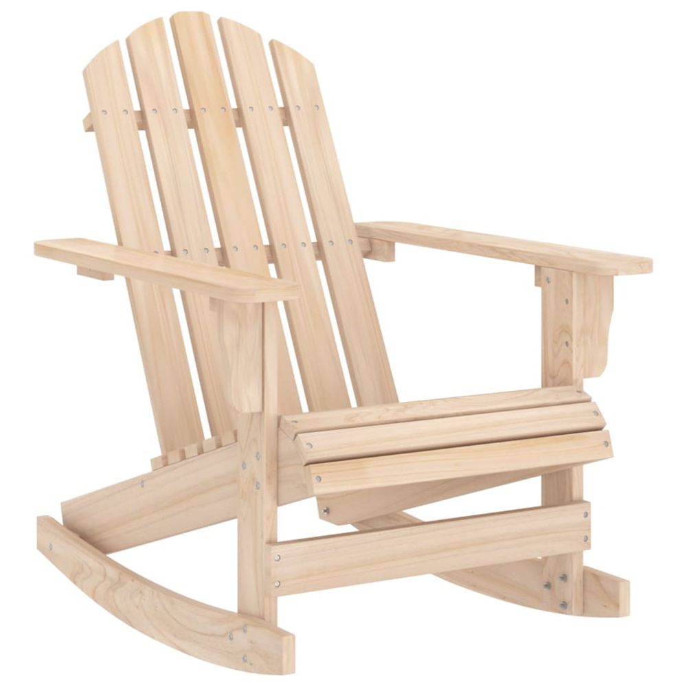 Chaise à bascule de jardin adirondack bois de sapin massif