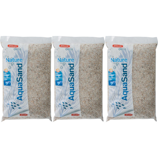 Sol décoratif aquasand quartz blanc 5kg (lot de 3)