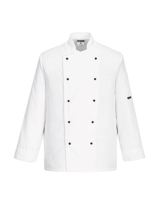 Veste de cuisine somerset couleur : blanc taille l - portwest