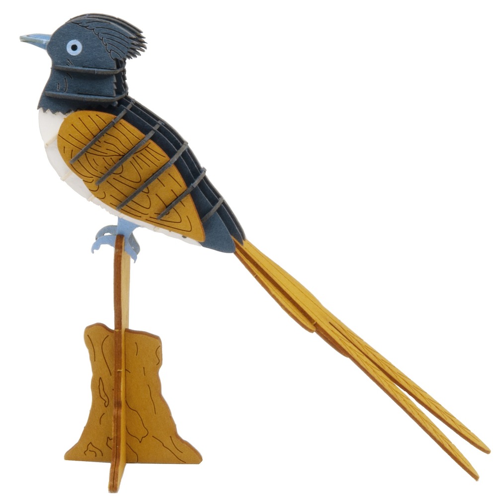 Maquette 3d en papier oiseau de paradis