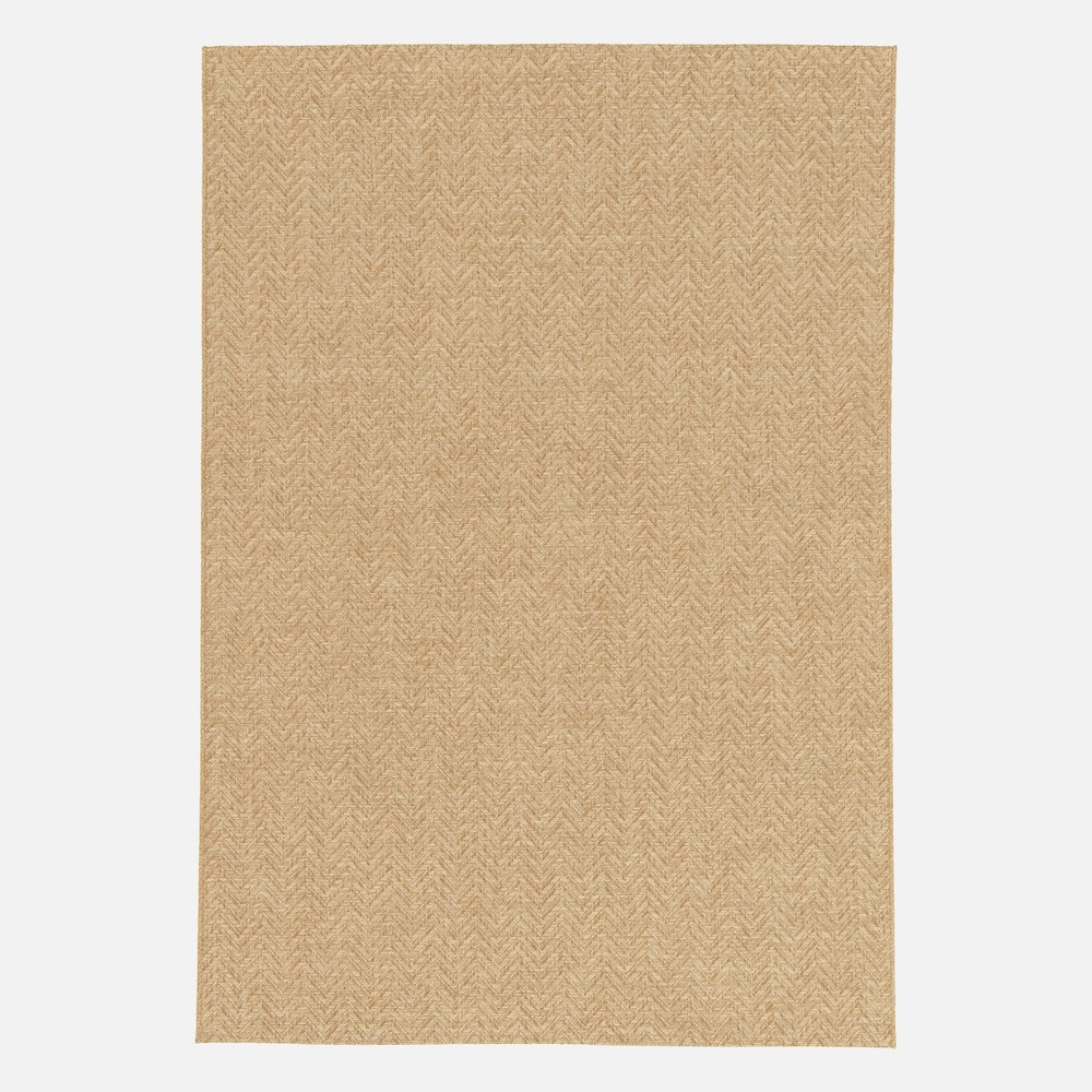Tapis intérieur/extérieur effet jute coloris naturel, stabilisé aux uv