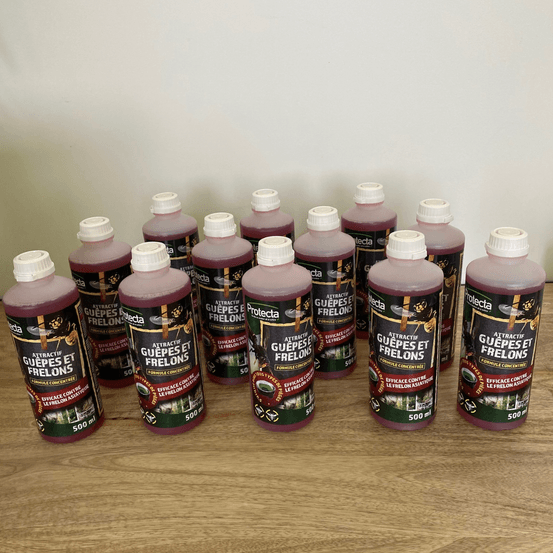 Pack de douze liquides pour pièges à guêpes