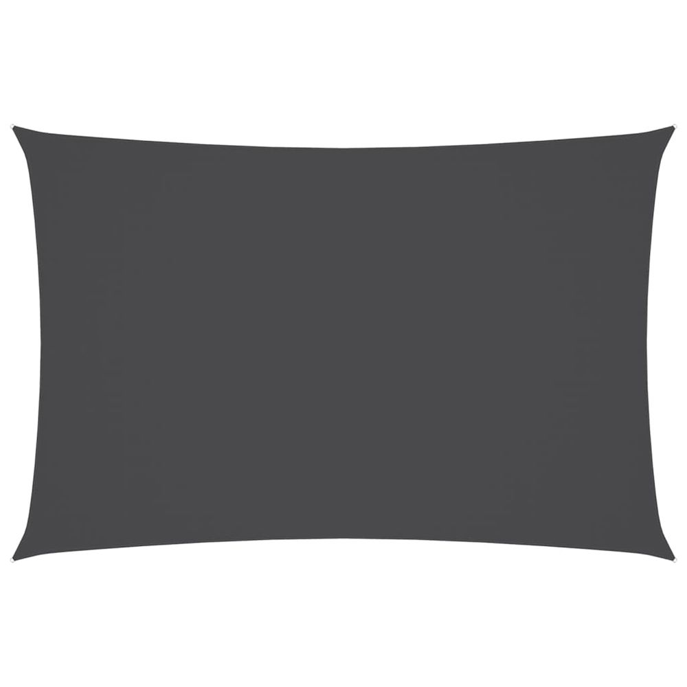 Voile de parasol tissu oxford rectangulaire 5x7 m anthracite
