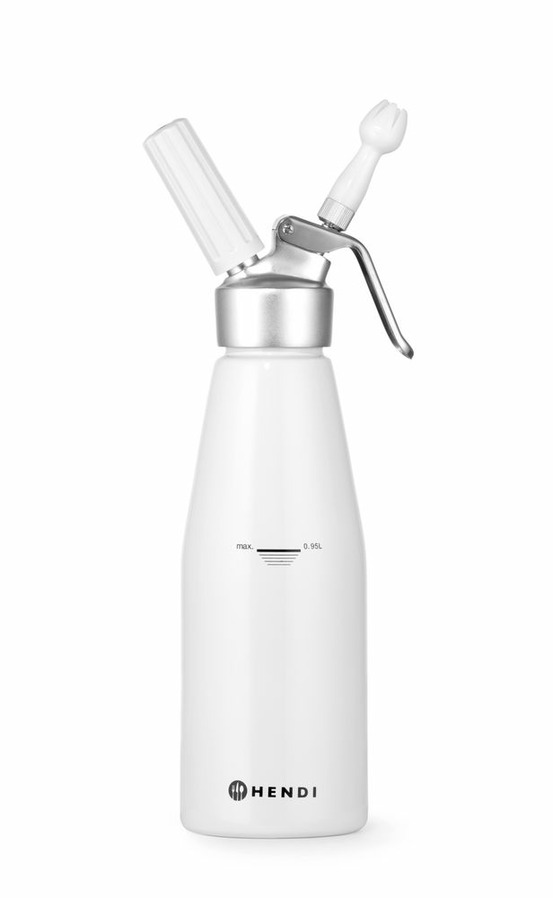 Siphon à chantilly kitchen line 0,95l 95x(h)320 mm - hendi