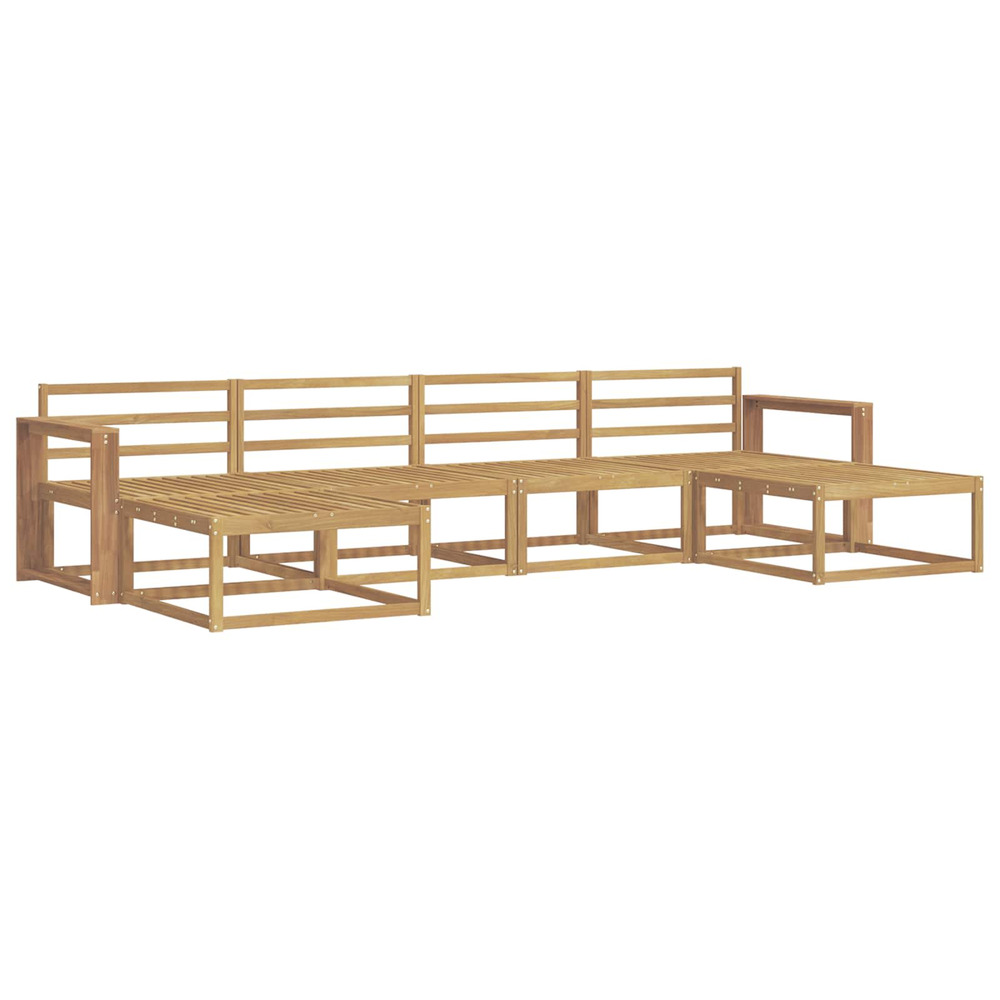 Ensemble de canapés d'extérieur 6 pcs blanc