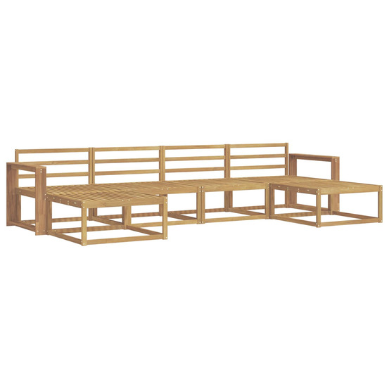 Ensemble de canapés d'extérieur 6 pcs blanc