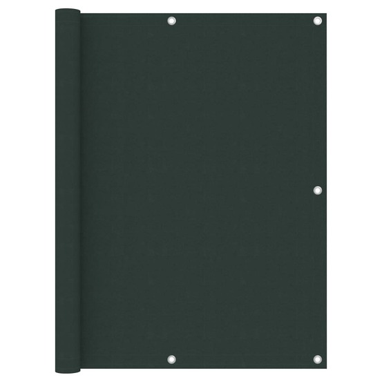 Écran de balcon vert foncé 120x600 cm tissu oxford