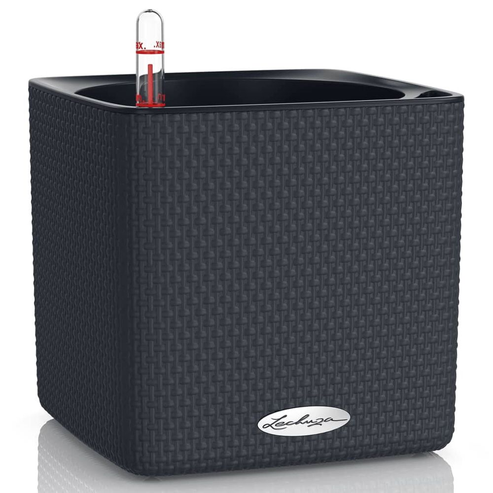 Jardinière de table cube color 16 all-in-one anthracite