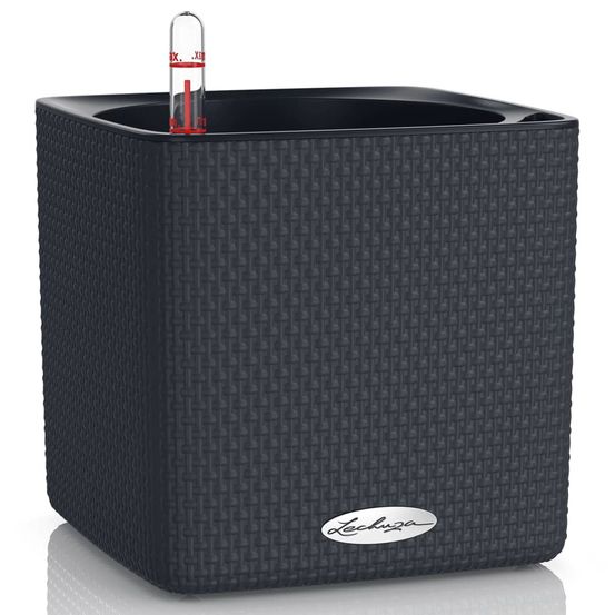 Jardinière de table cube color 16 all-in-one anthracite