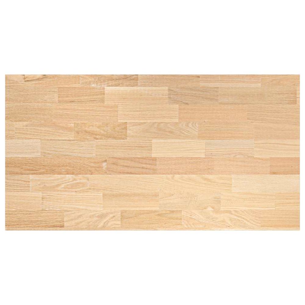 Plan de travail de cuisine bois de chêne massif rectangulaire