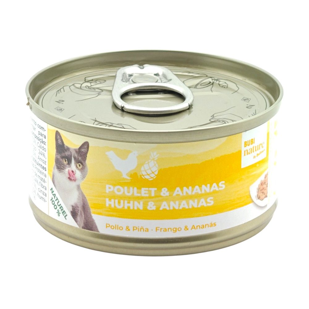 Pâtée pour chat au poulet et à l'ananas bubimex bubi nature - 70 g