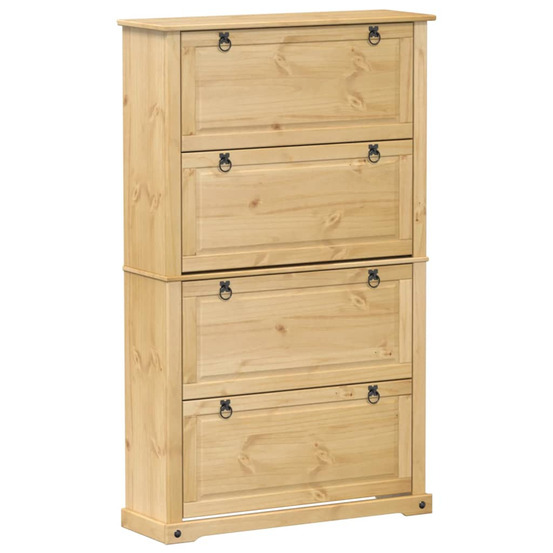 Armoire à chaussures corona 99x32x163,5 cm bois de pin massif